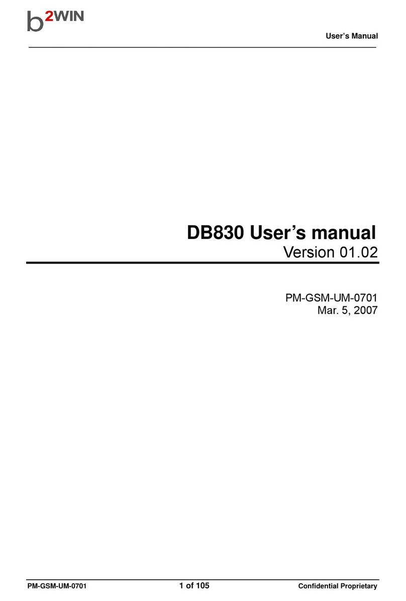 b2WIN DB830 User manual