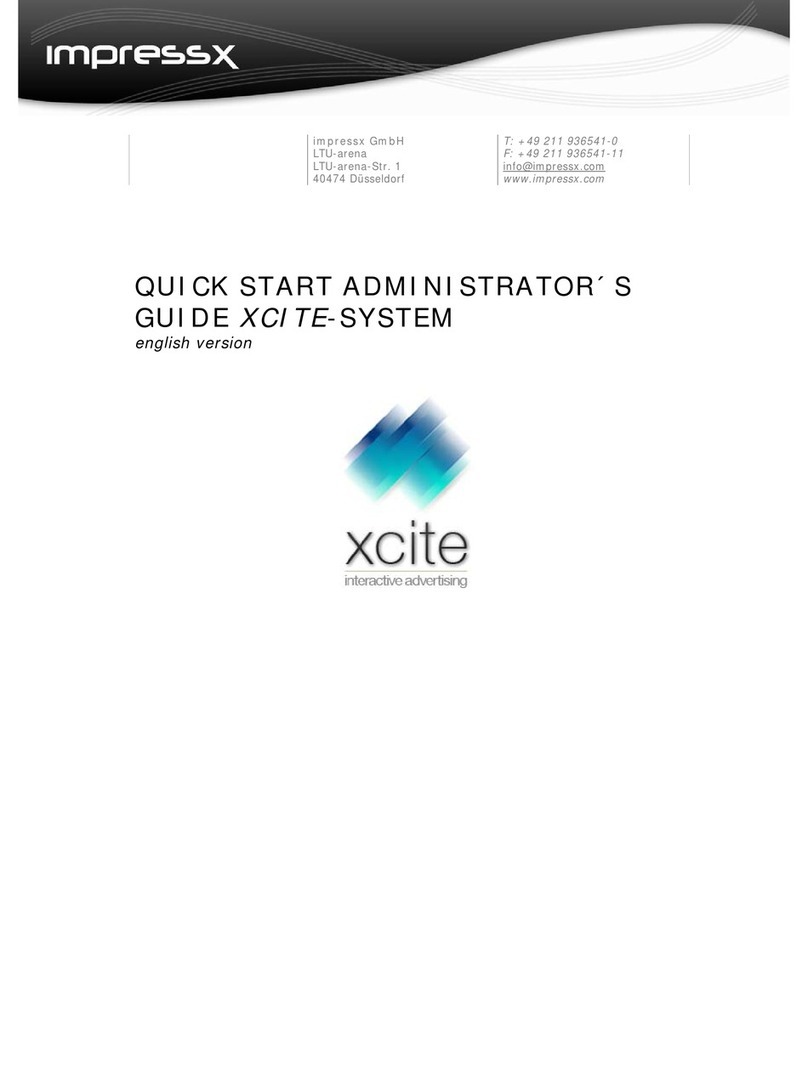 Impressx XCITE BASIC User manual