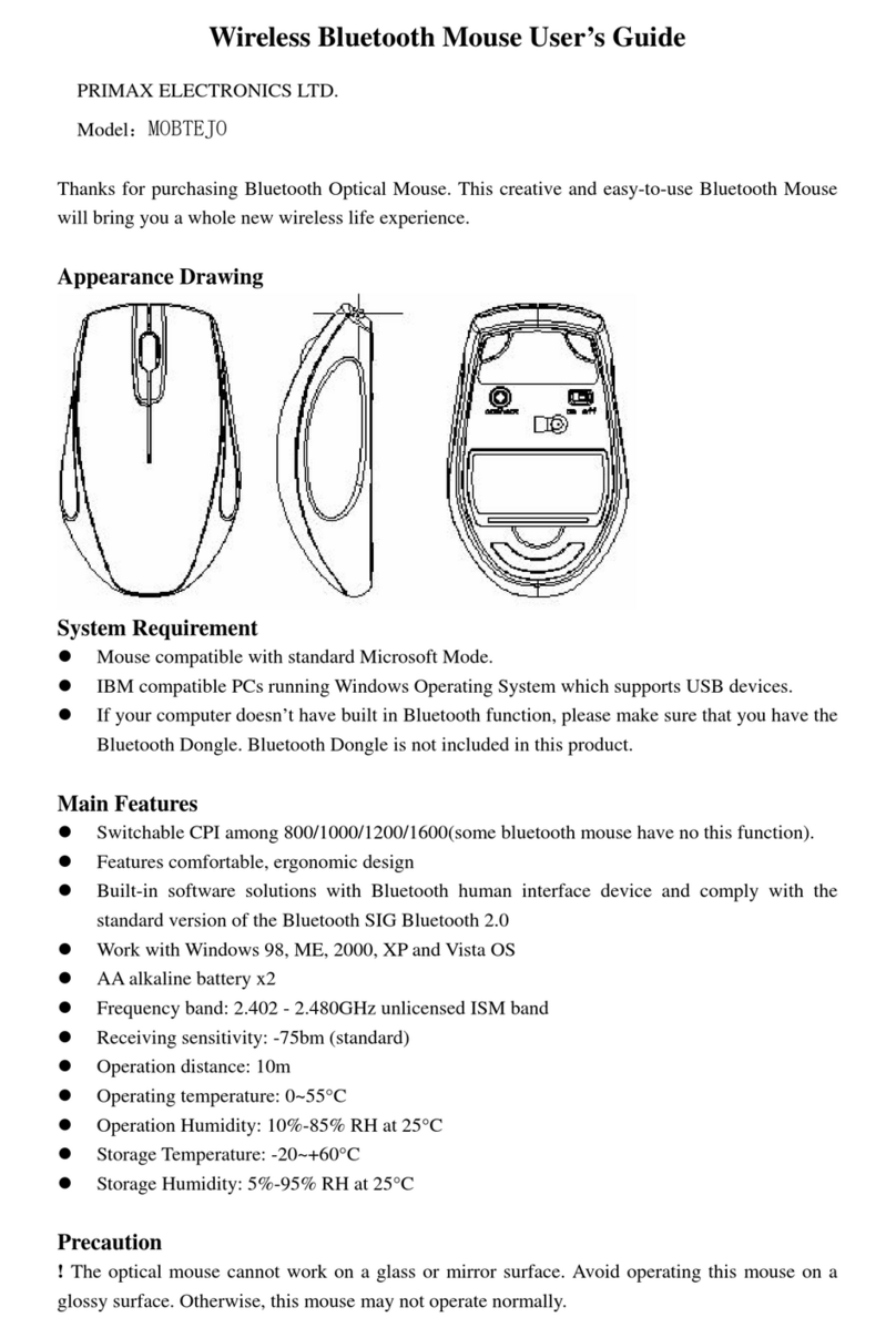 Primax Electronics MOBTEJO User manual