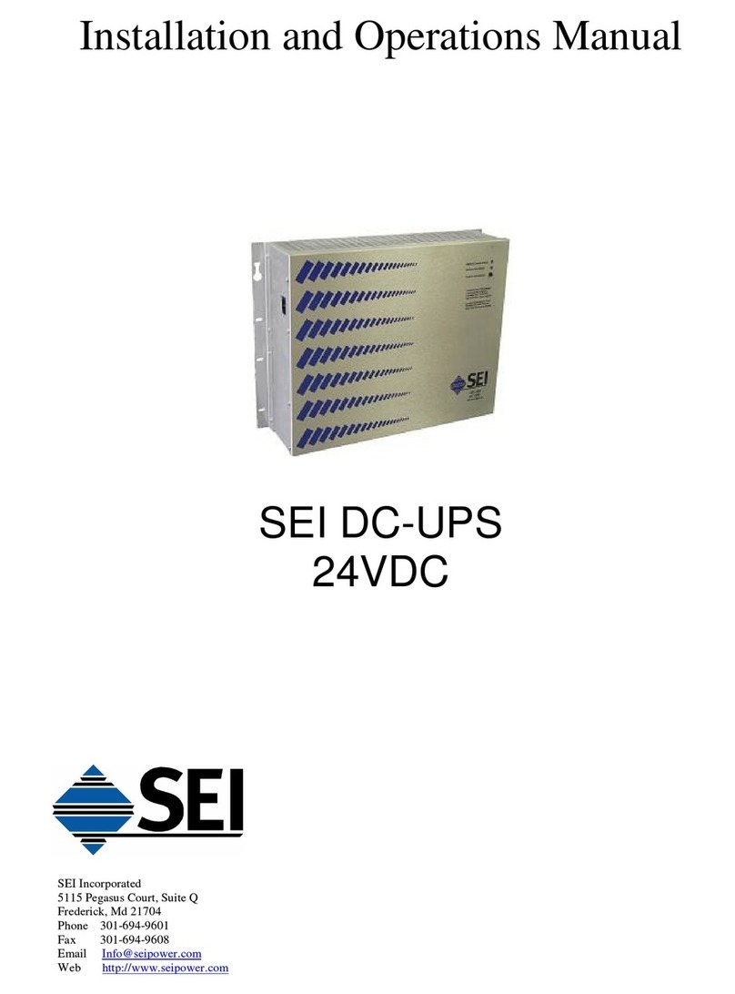 SEI SEI-320 User manual