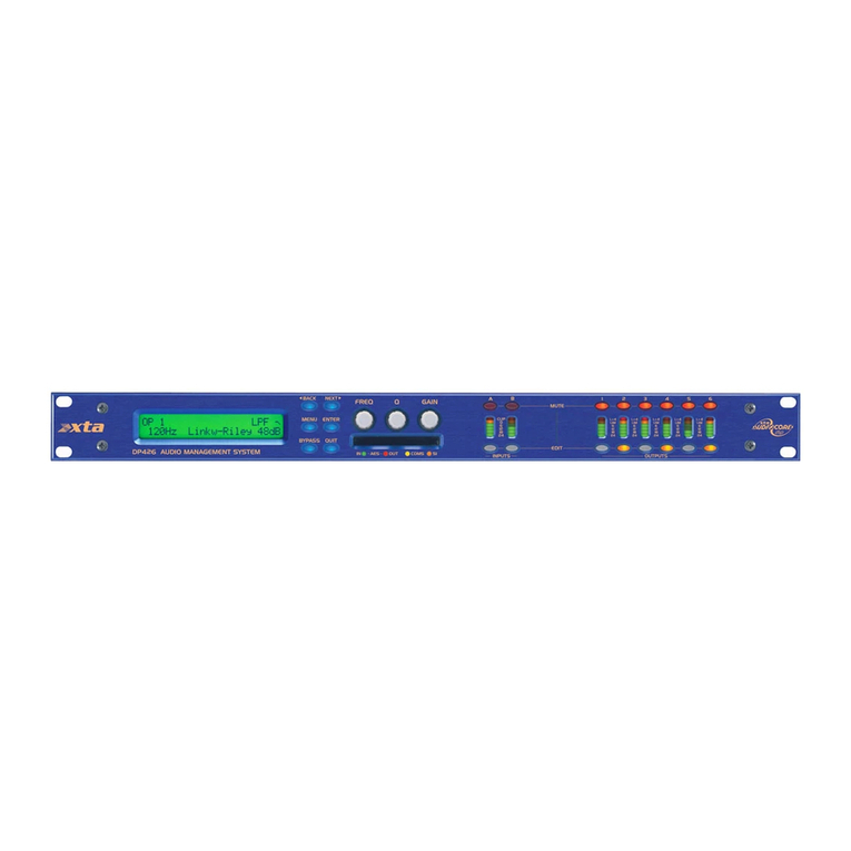 XTA DP448 User manual