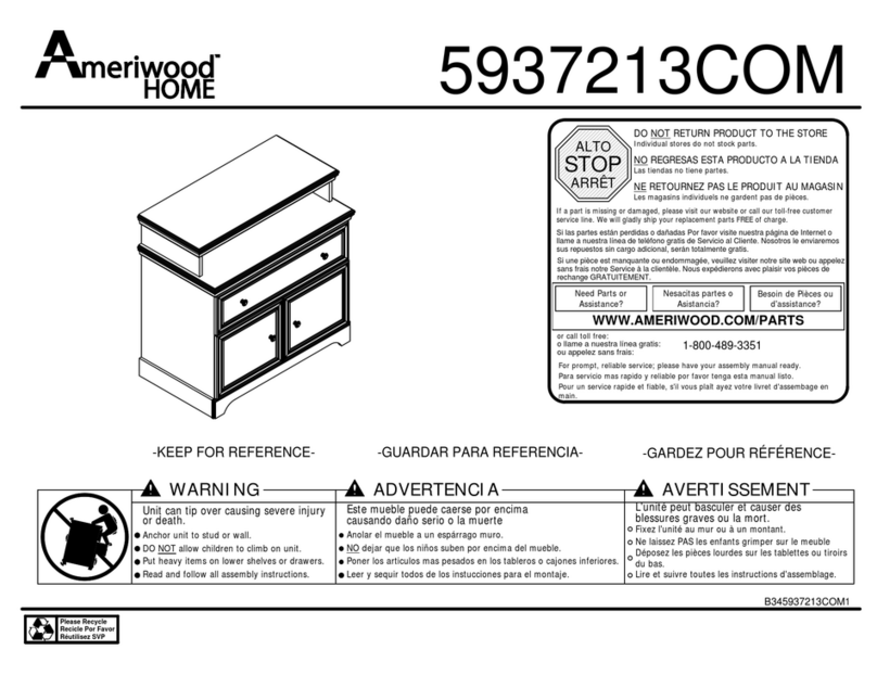 Ameriwood HOME 5937213COM User manual Ameriwood HOME 5937213COM User manual