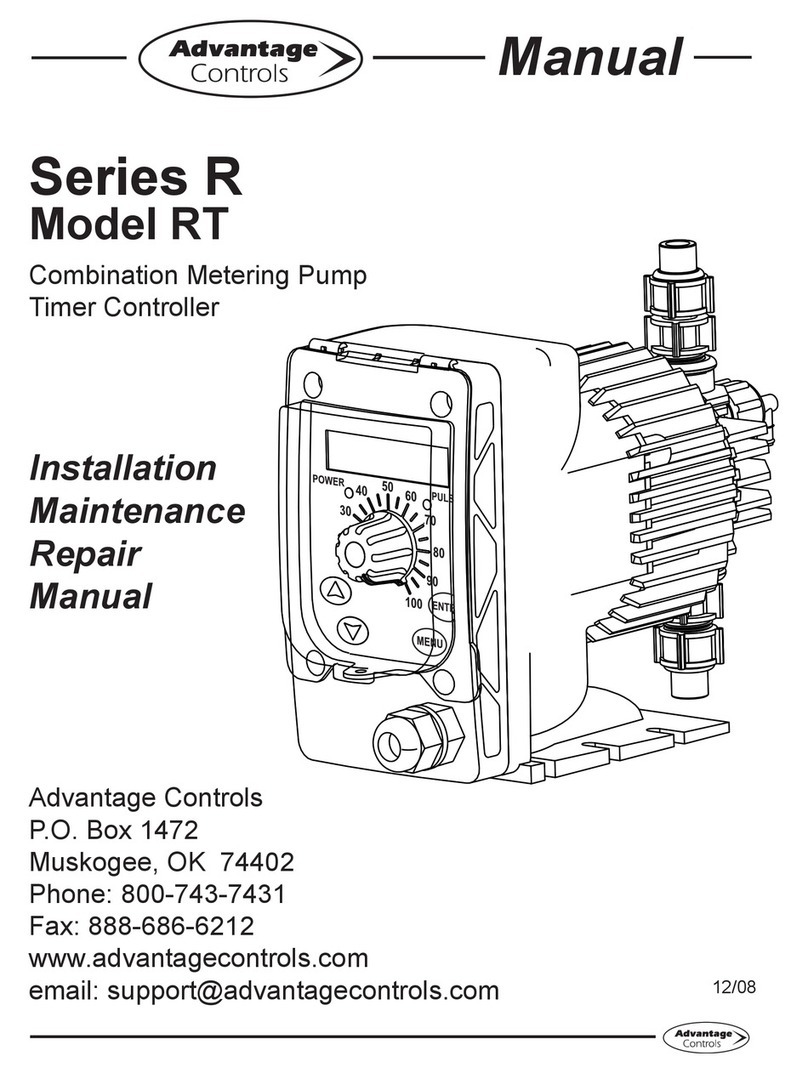 Advantage Controls RT Operating instructions Advantage Controls RT Operating instructions