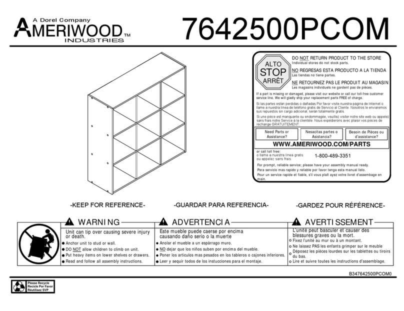Ameriwood 7642500PCOM User manual