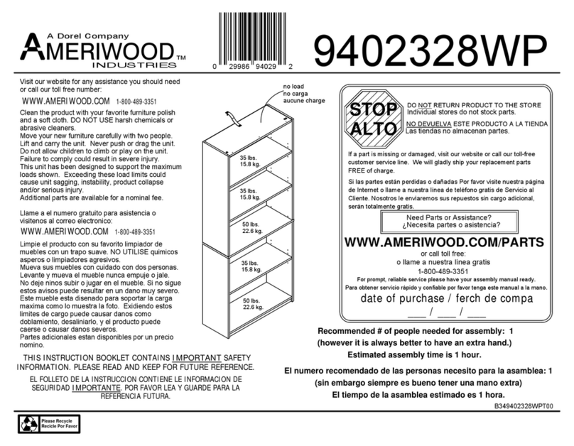 Ameriwood 9402328WP User manual