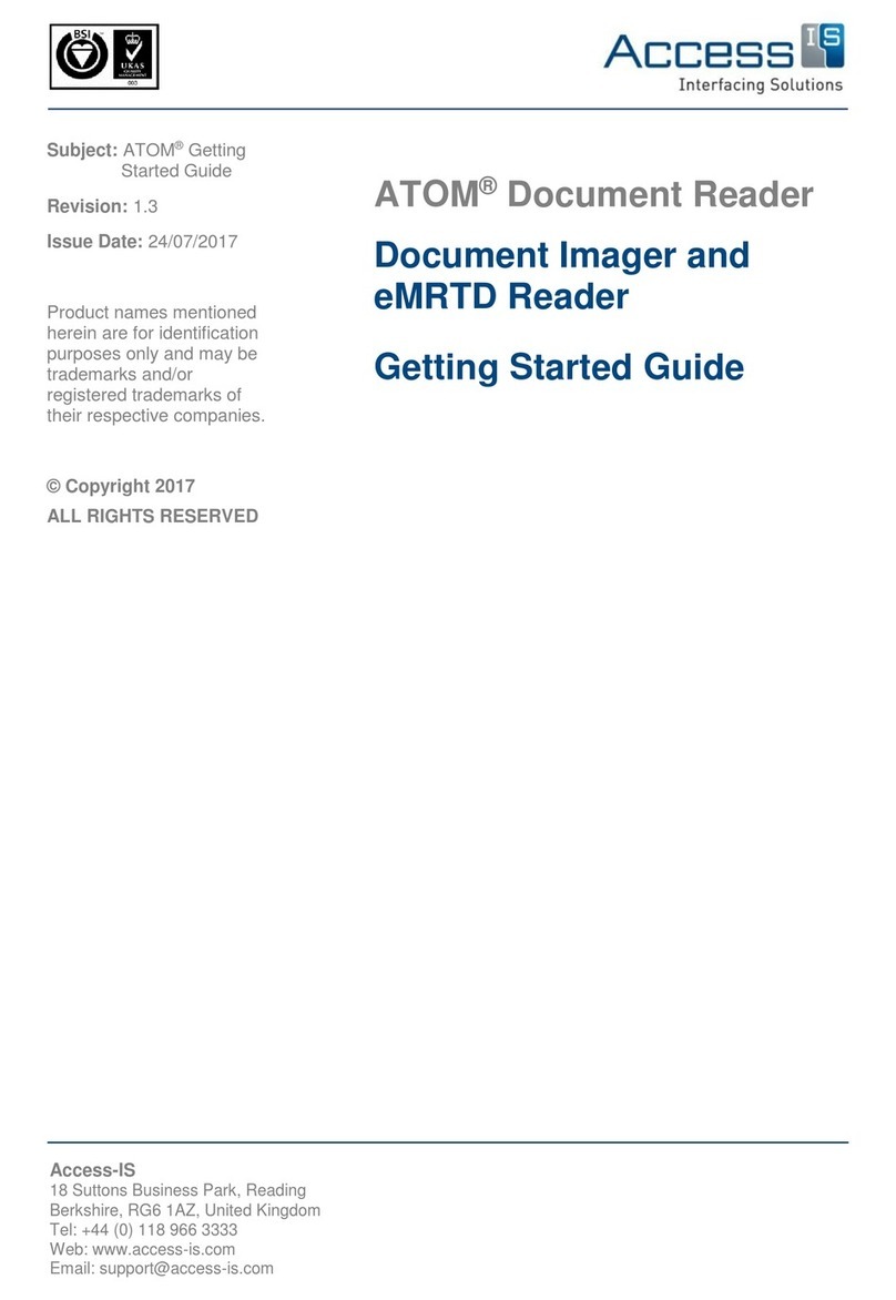 Access ATOM Document Reader User manual