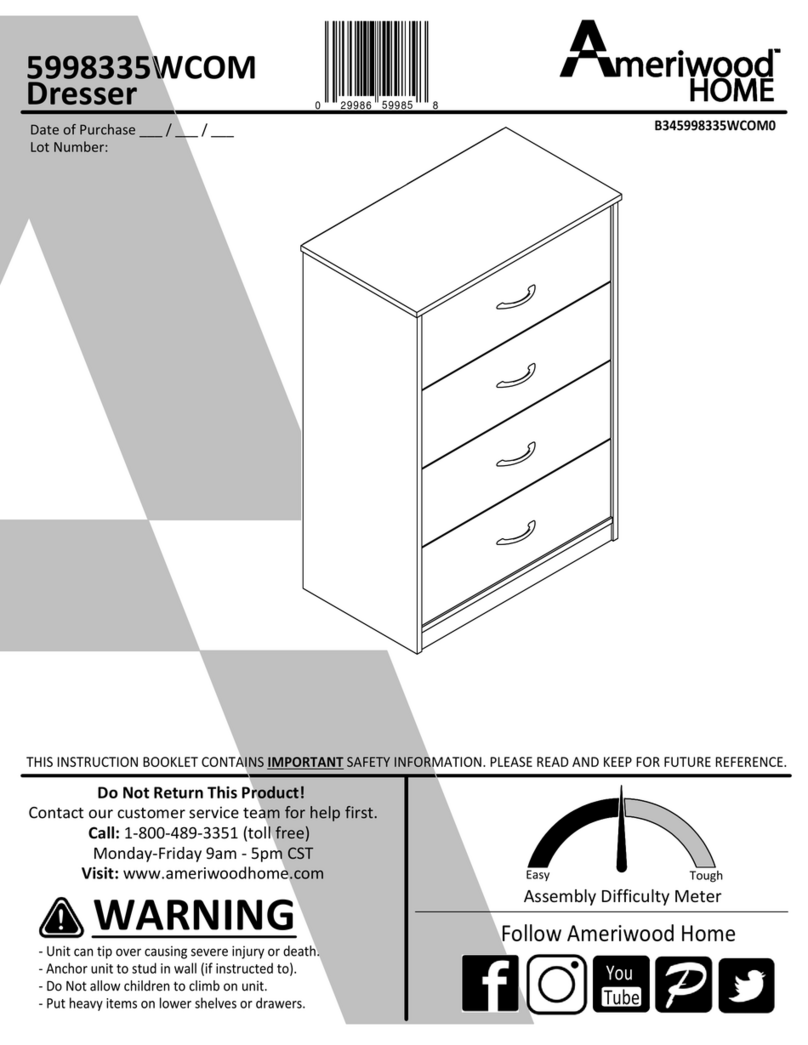 Ameriwood HOME 5998335WCOM User manual Ameriwood HOME 5998335WCOM User manual
