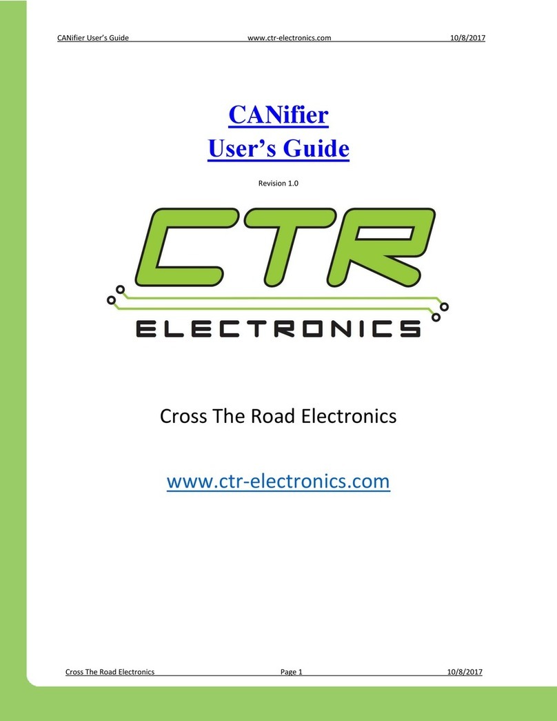 CTR Electronics CANifier User manual