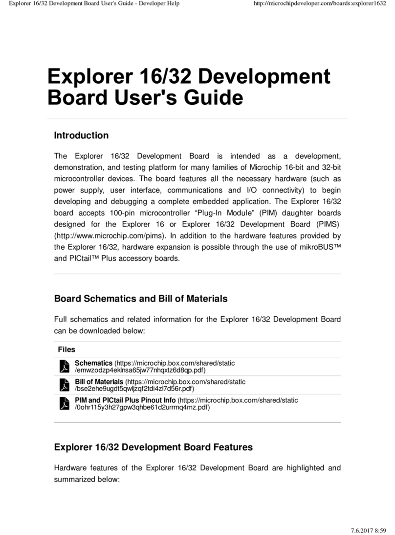 Microchip Developer Explorer 16/32 User manual