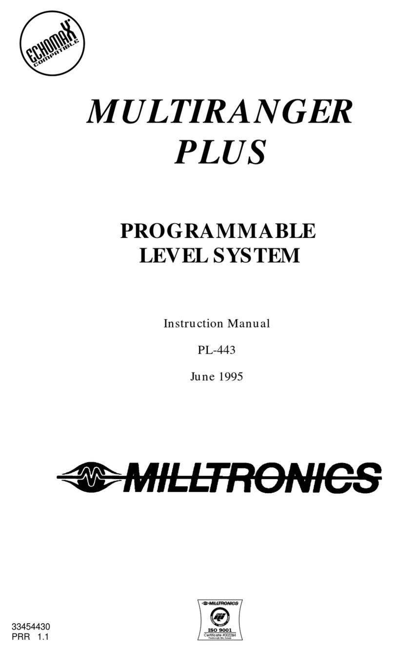 Milltronics MultiRanger Plus User manual