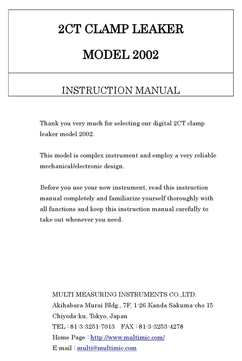 MULTI MEASURING INSTRUMENTS 2002 User manual