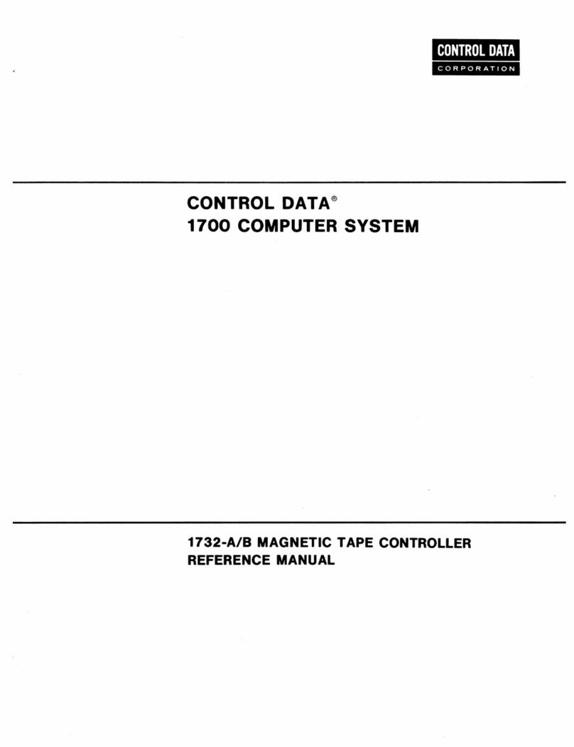 Control Data 1700 User manual