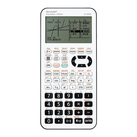 Sharp el-9950 User manual