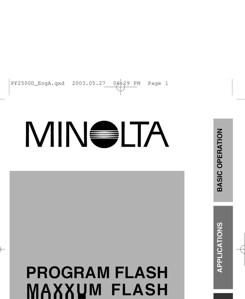 Minolta PROGRAM FLASH 2500 User manual