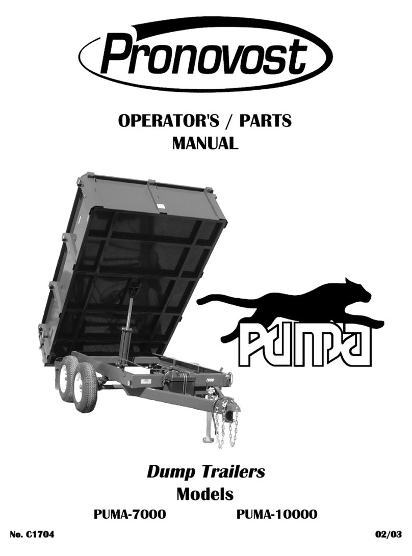 pronovost PUMA-10000 Operator's manual