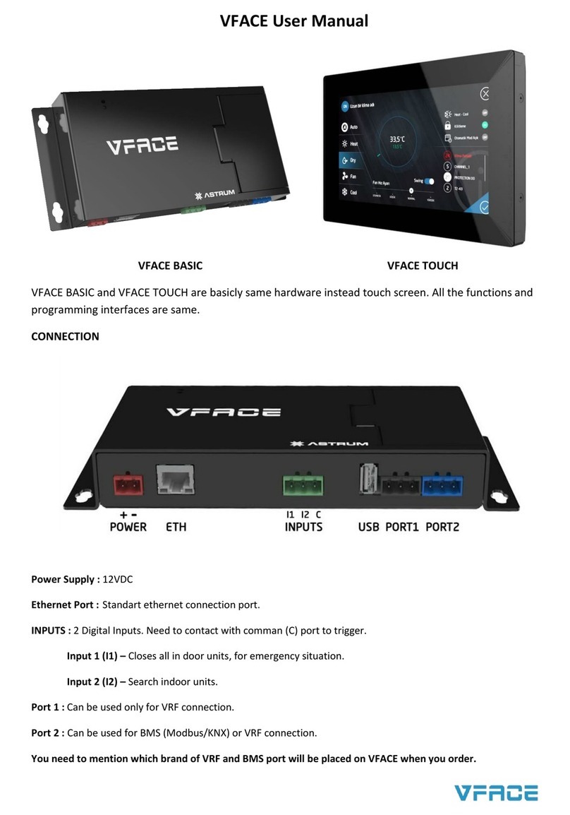 ASTRUM VFACE basic User manual ASTRUM VFACE basic User manual