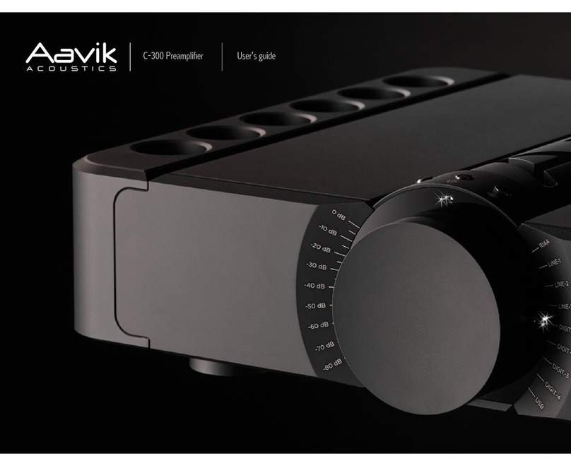 AAVIK C-300 User manual