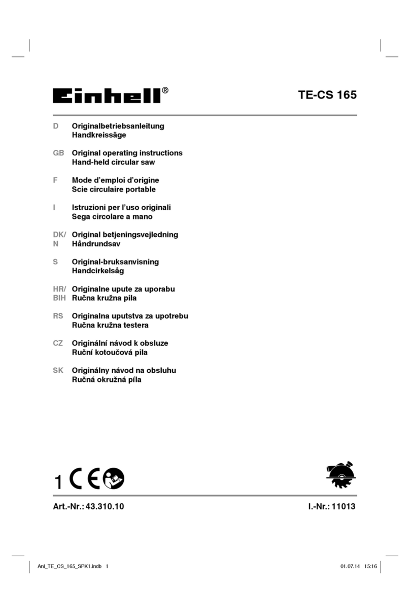 EINHELL TE-CS 165 User manual