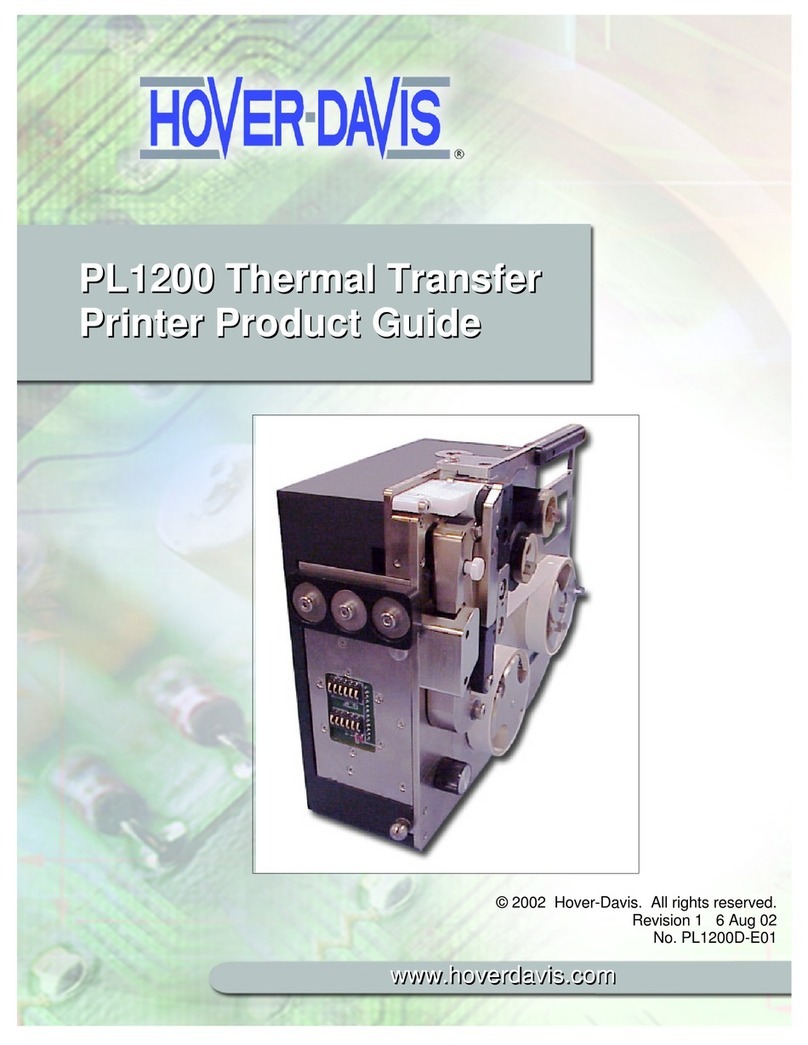 Hover-Davis PL1200 User manual