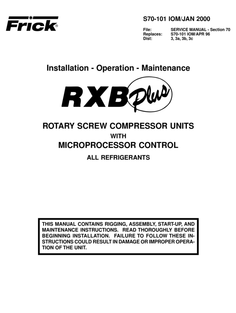 Frick RXB PLUS Owner's manual