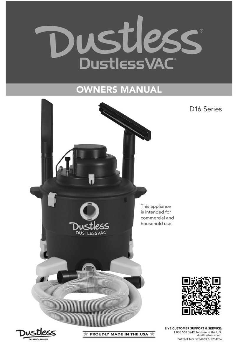 Dustless DuctlessVac D1603 User manual