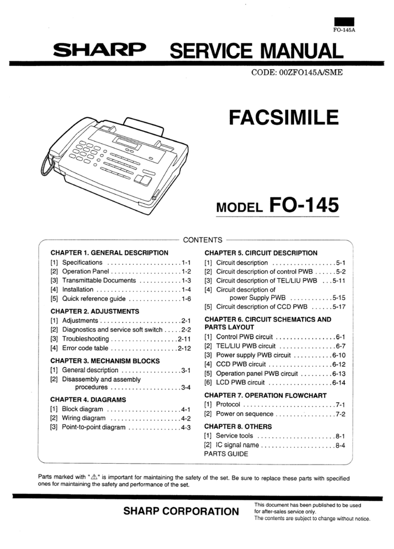 Sharp FO-145 User manual