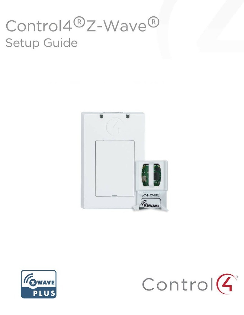 Z-Wave Control4 User manual