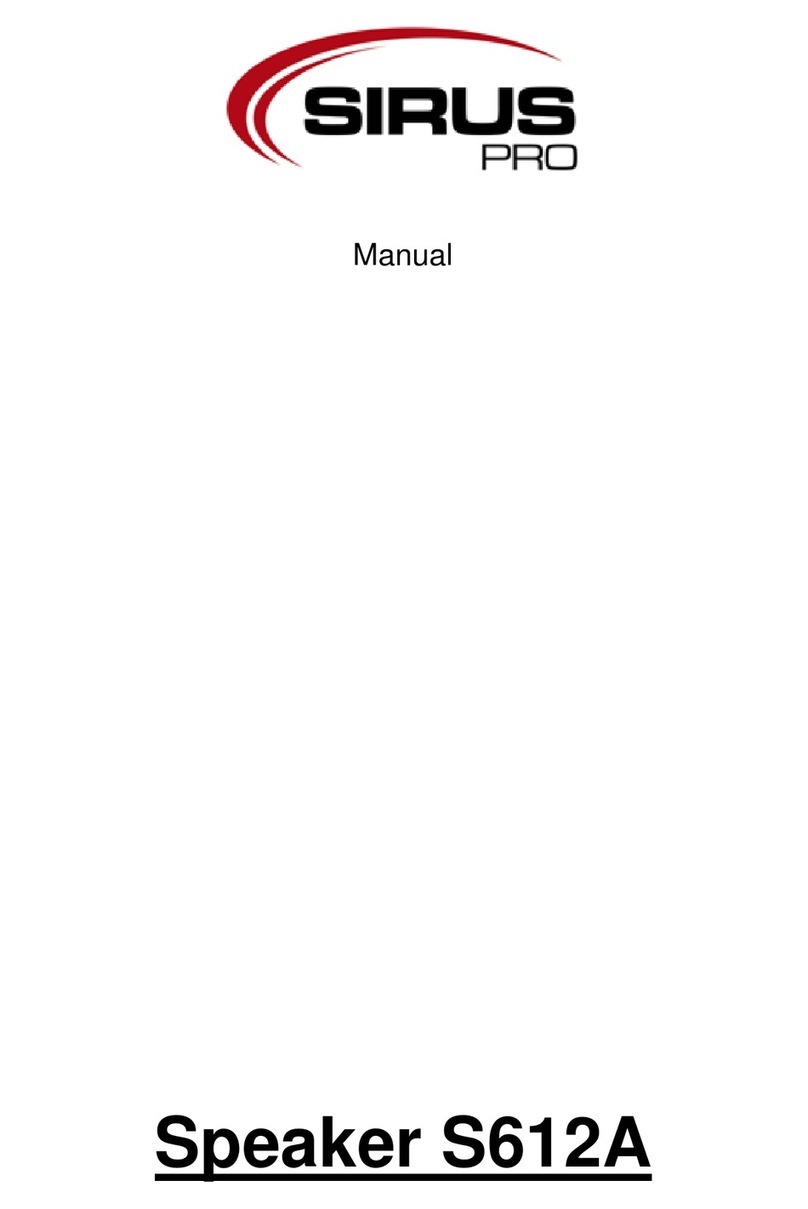 Sirus S612A User manual