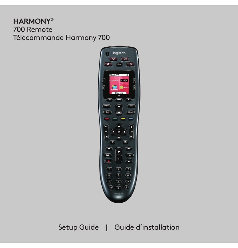 Logitech HARMONY 700 User manual
