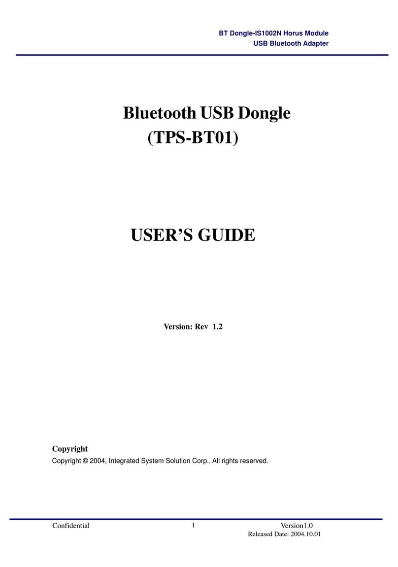 Integrated System Solution TPS-BT01 User manual