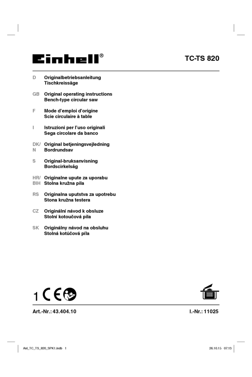 EINHELL TC-TS 820 User manual