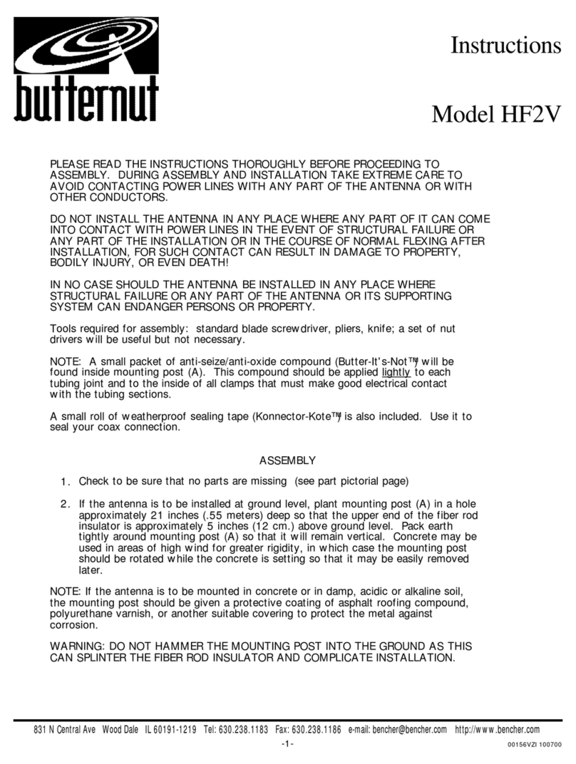Butternut HF2V User manual