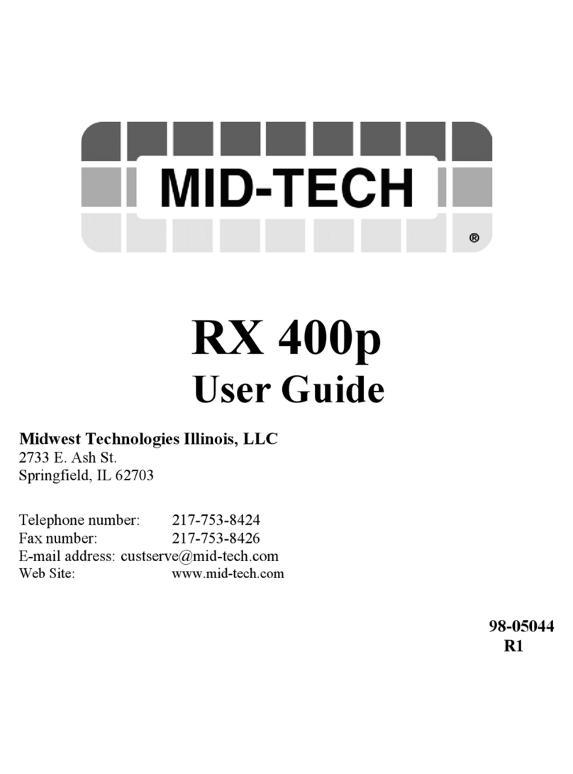 Mid-tech RX 400p User manual
