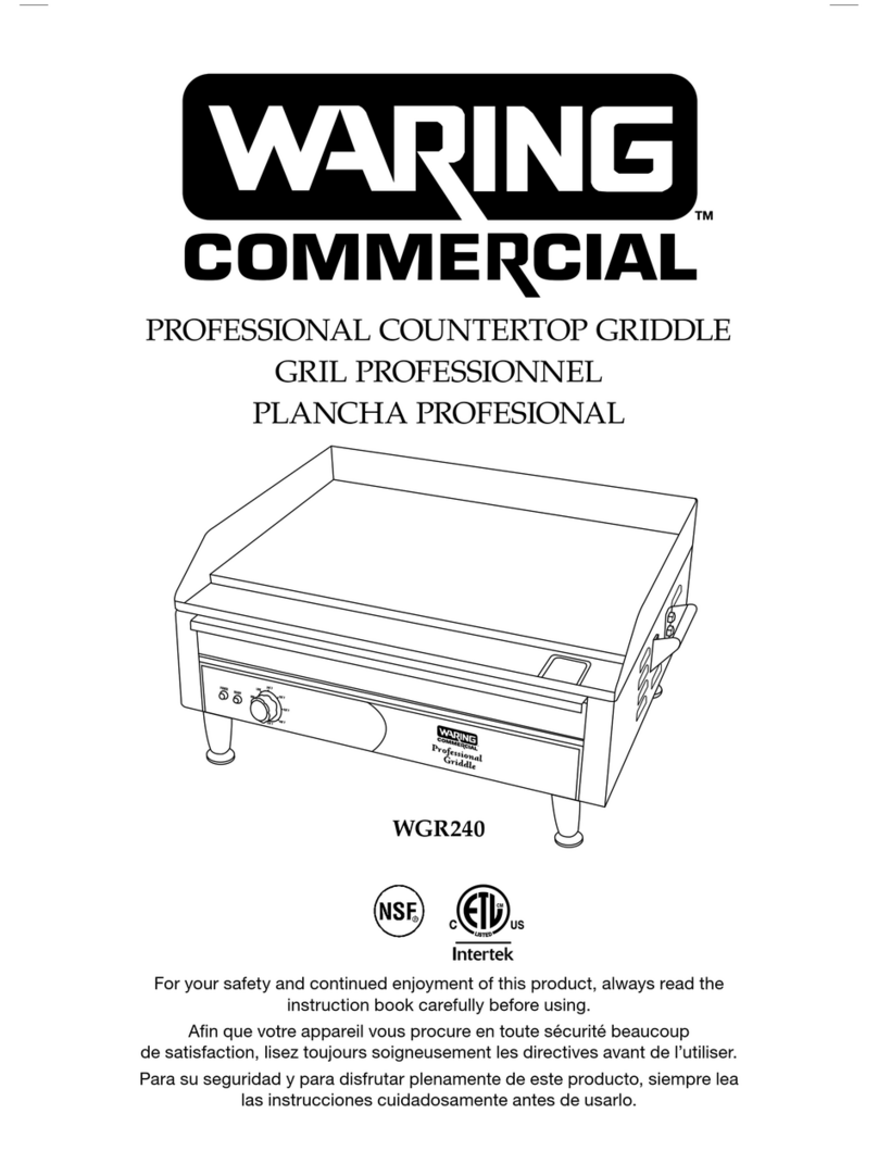 Waring WGR240 Installation instructions