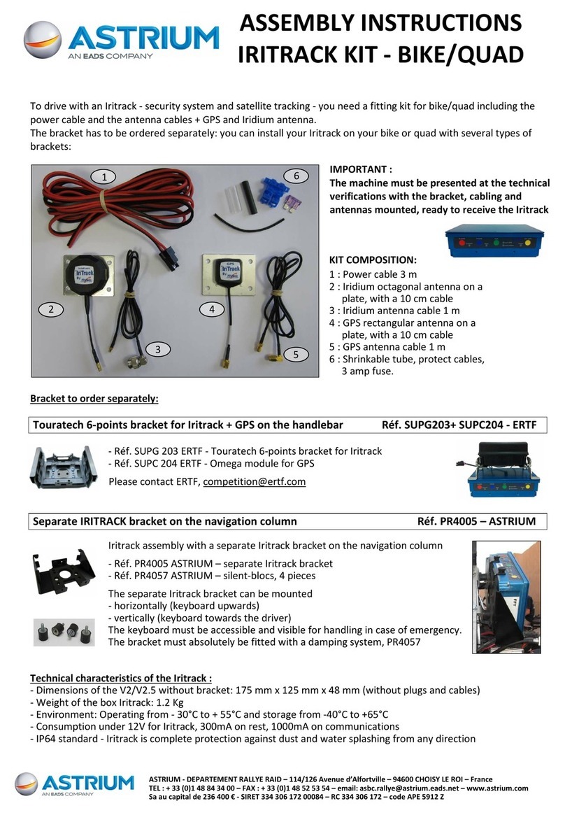 Astrium IRITRACK User manual