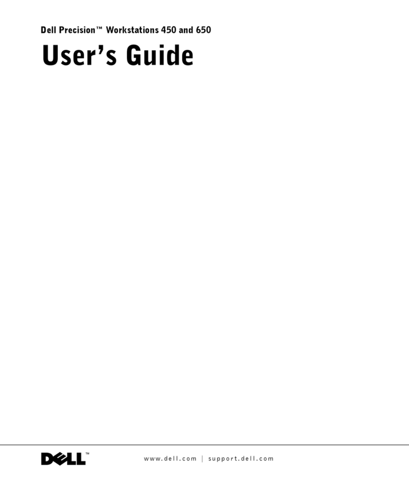 Dell Precision Workstation 450 User manual