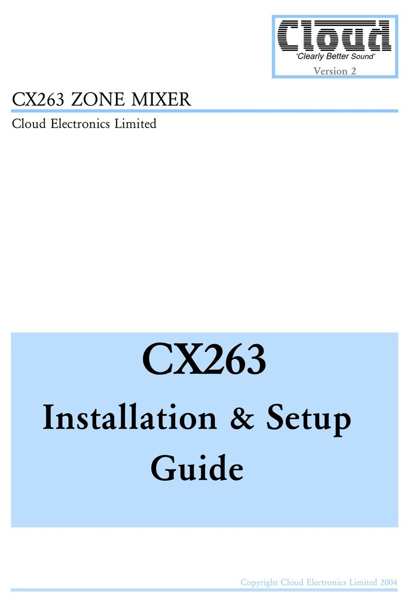Cloud CX263 User manual