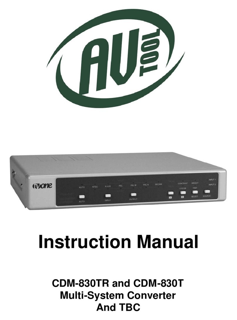 AV TOOL CDM-830TR User manual AV TOOL CDM-830TR User manual