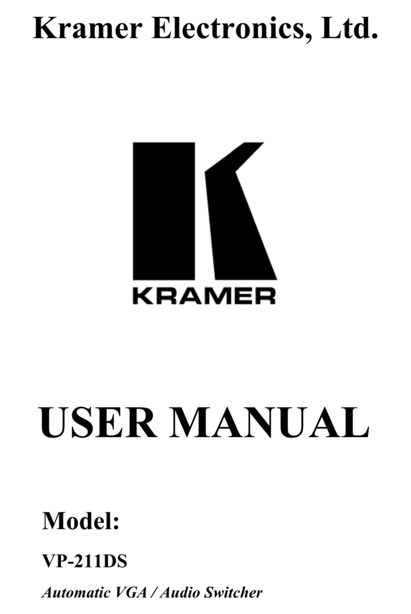 Kramer VP-211DS User manual Kramer VP-211DS User manual