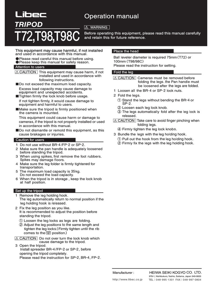 Libec T72 User manual