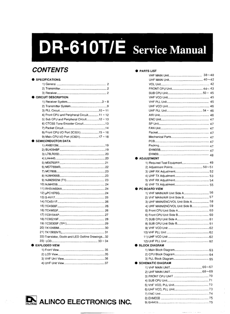 Alinco DR-610T User manual
