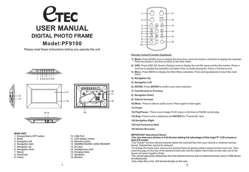 Etec PF9100 User manual