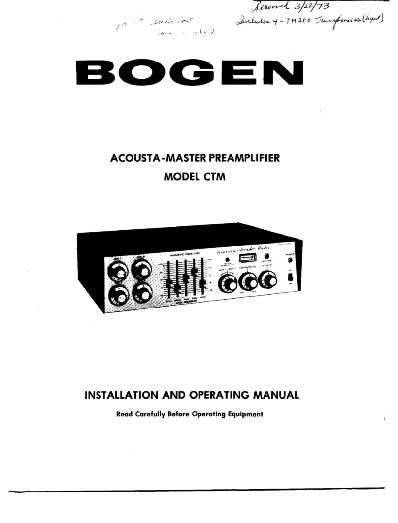 Bogen CTM User manual