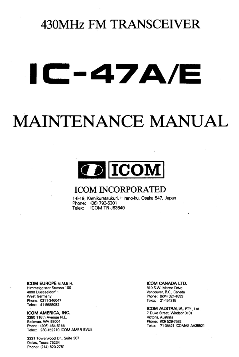 Icom IC-47A User manual
