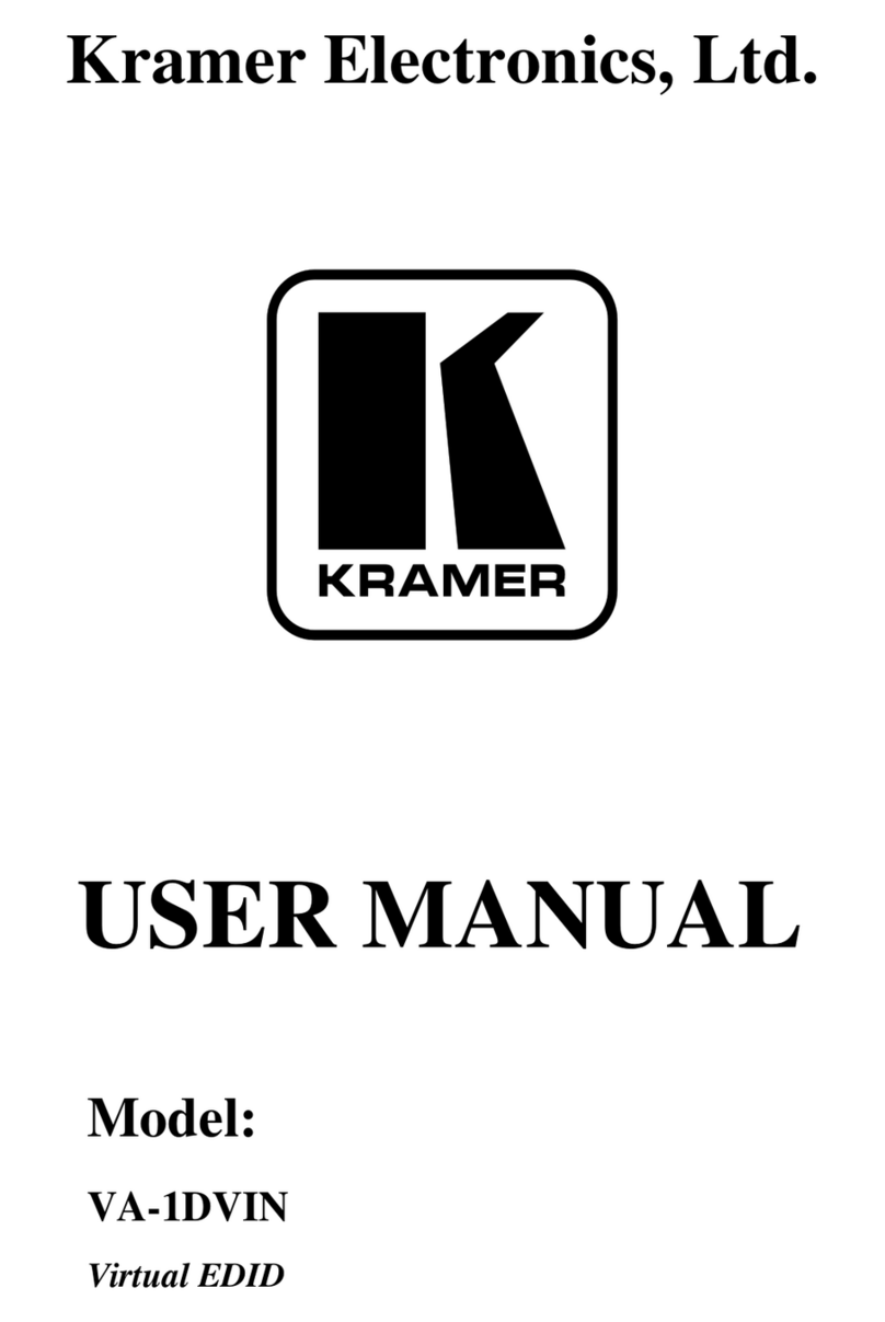 Kramer VA-1DVIN User manual