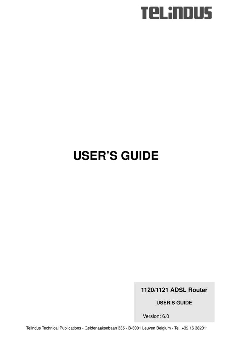 Telindus 1120 User manual