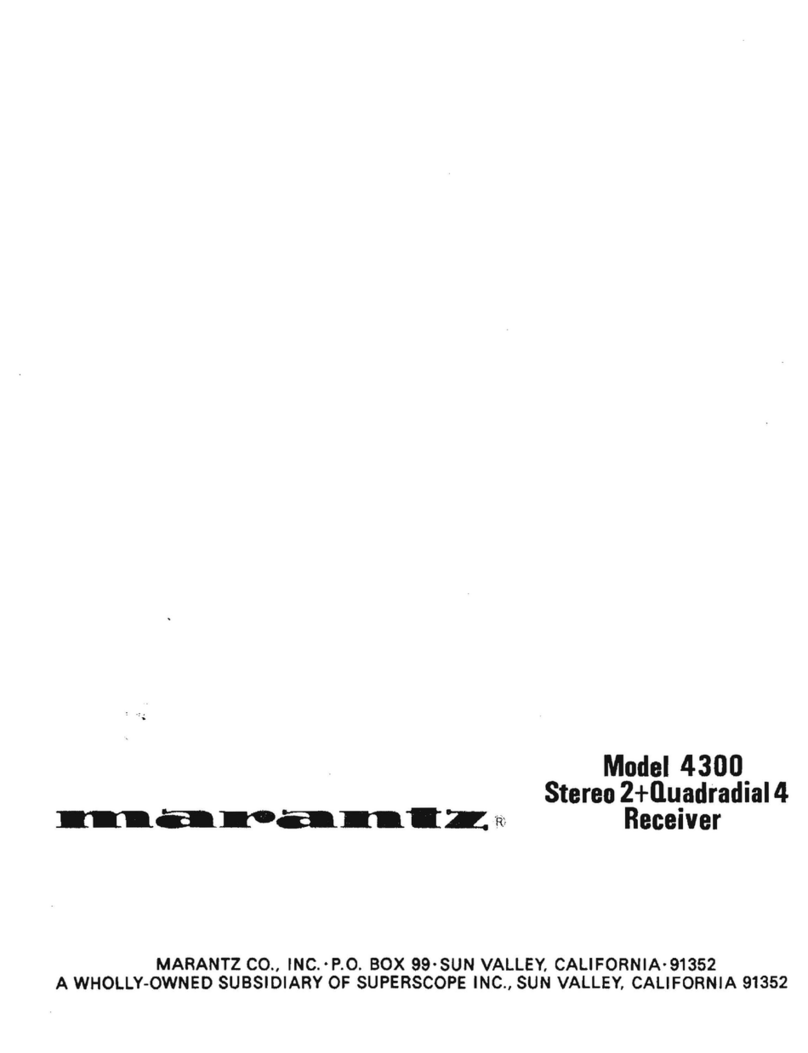 Marantz 4300 User manual