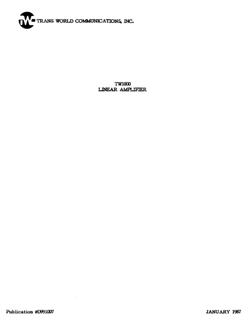 TWC TW1000 User manual
