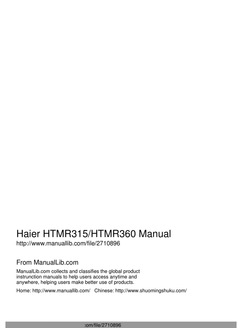 Haier HTMR315 User manual