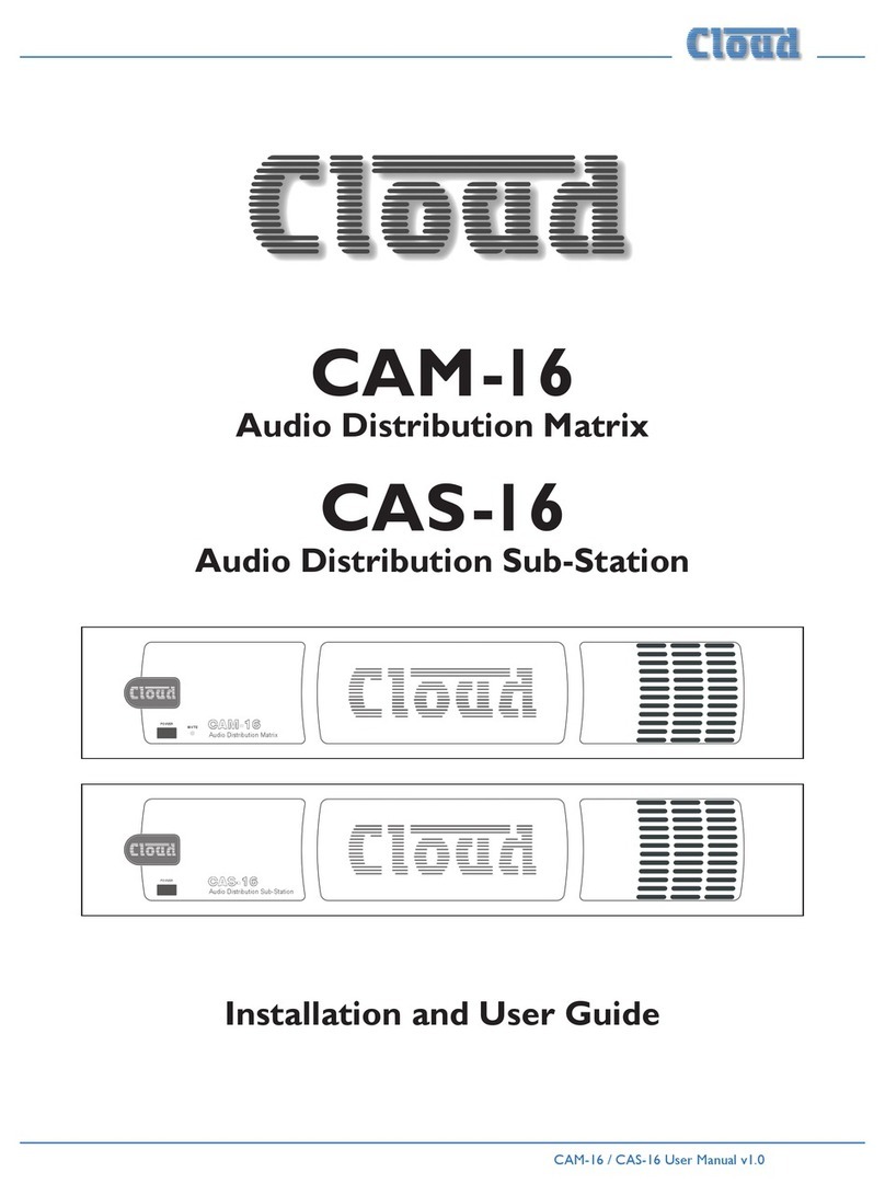 Cloud CAM-16 User manual